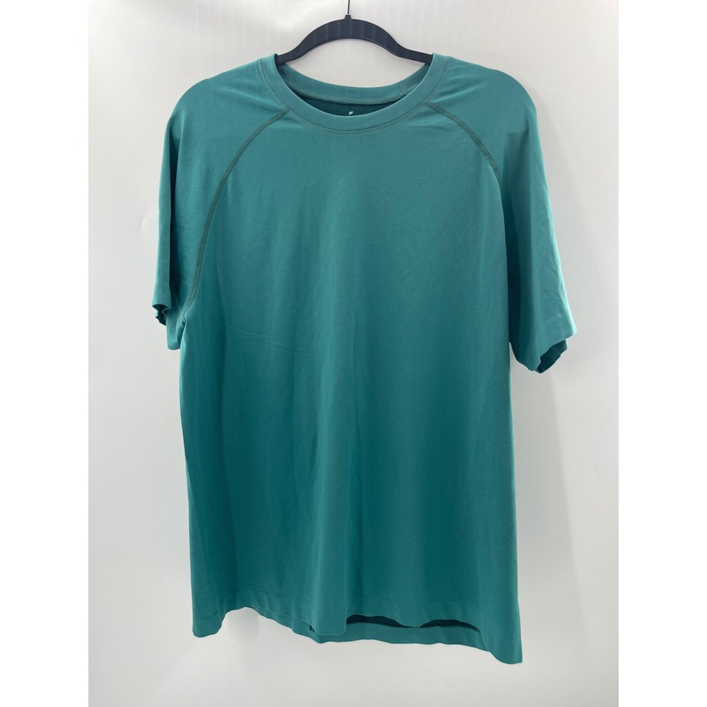 Fabletics‎ Mens Training Day Short Sleeve Tee Teal Green XL RN134638
